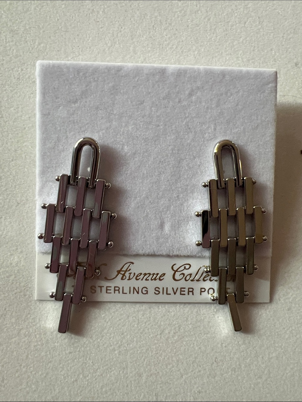 Silver Link Drop Earrings